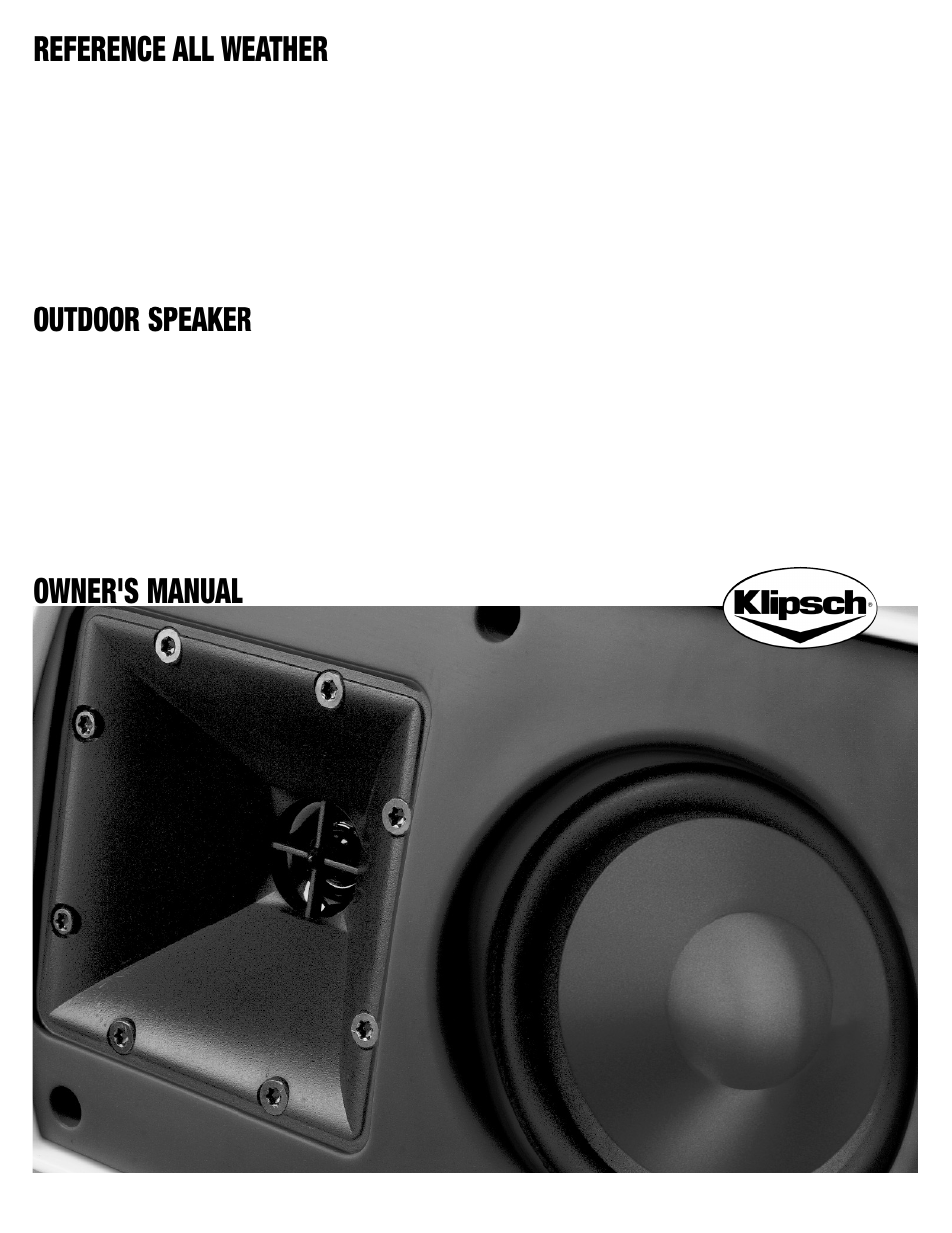 Klipsch AW 650 User Manual | 5 pages