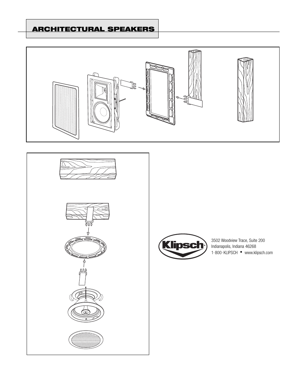 Architectural speakers | Klipsch AW 650 User Manual | Page 5 / 5