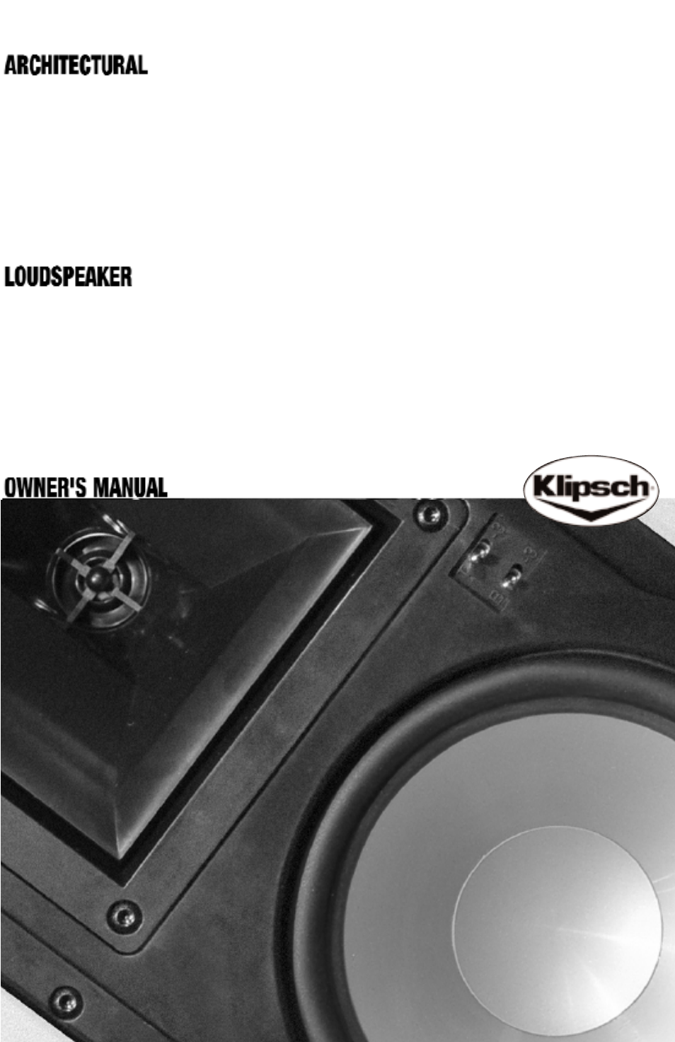 Klipsch ARCHITECTURAL SPEAKERS User Manual | 24 pages