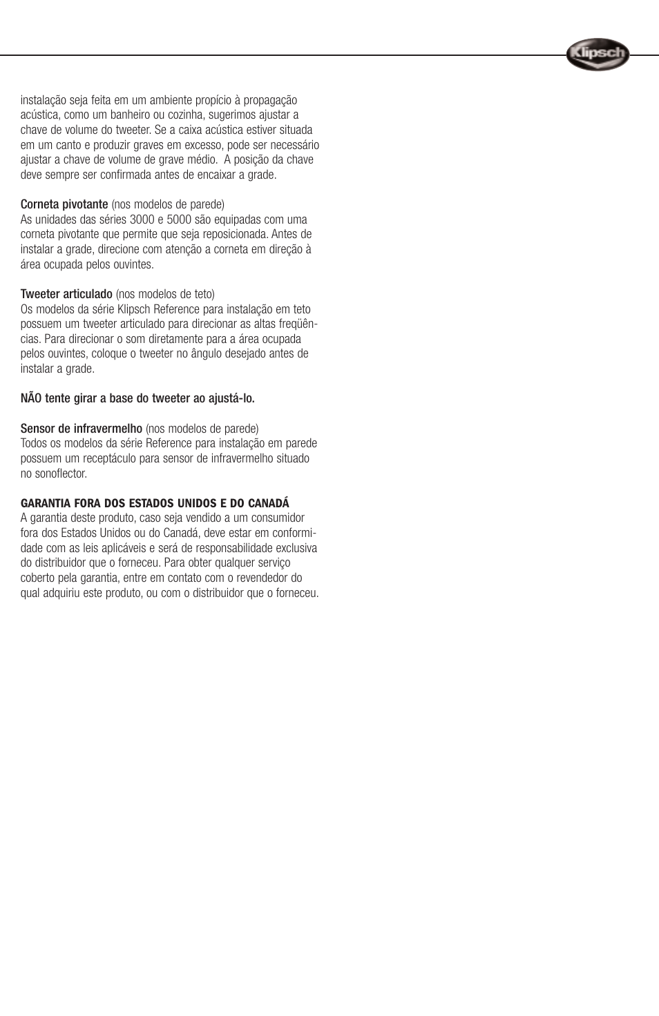 Klipsch ARCHITECTURAL SPEAKERS User Manual | Page 19 / 24