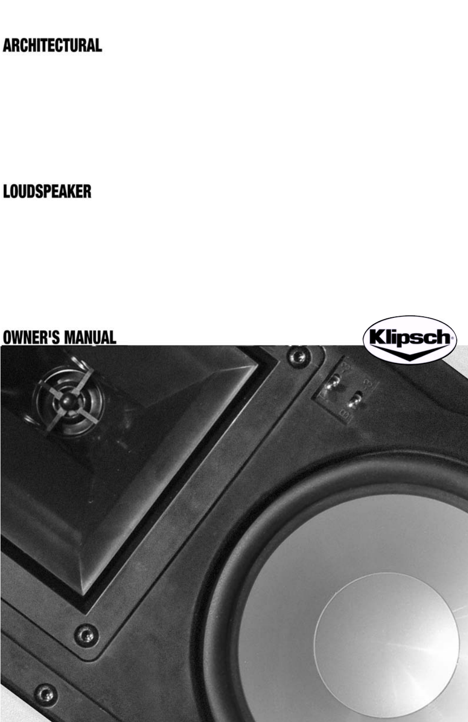 Klipsch ARCHITECTURAL SPEAKERS r2800com User Manual | 24 pages