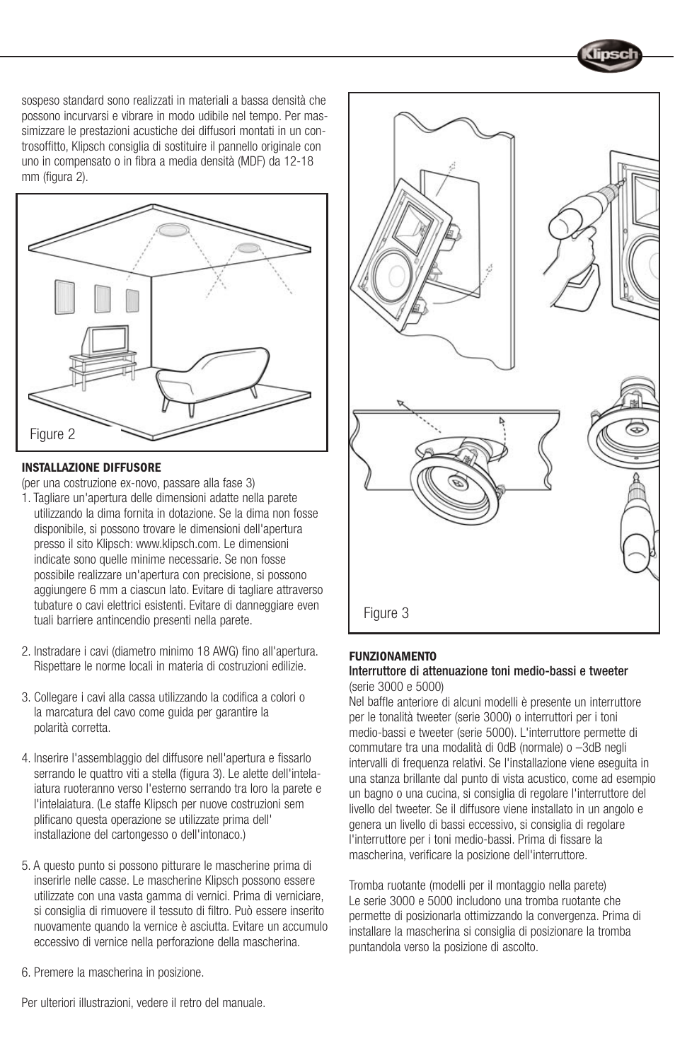 Klipsch ARCHITECTURAL SPEAKERS r2800com User Manual | Page 15 / 24