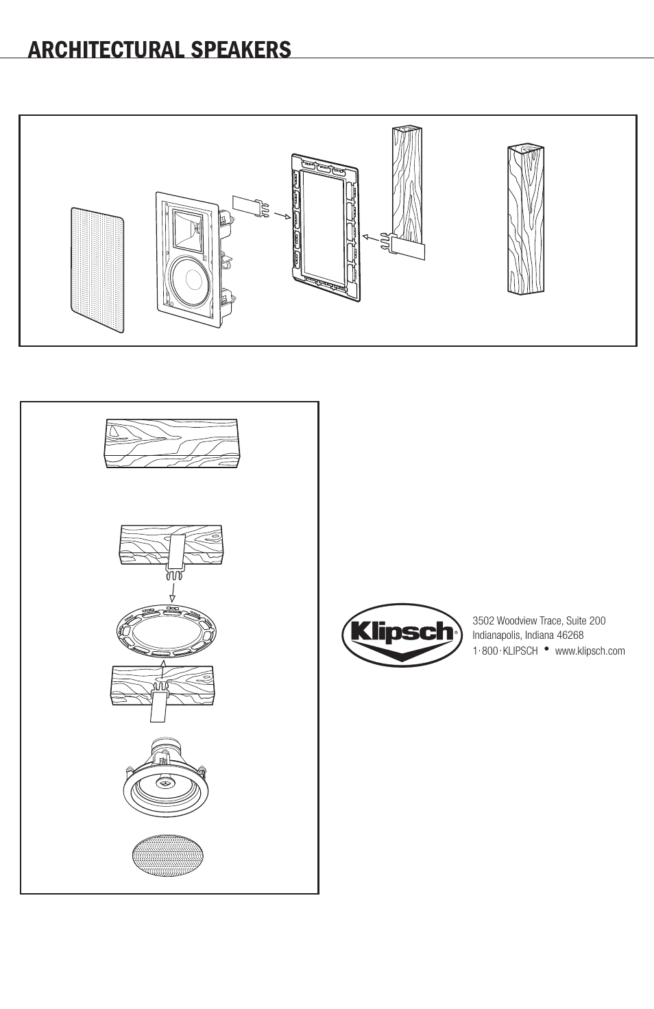 Architectural speakers | Klipsch ARCHITECTURAL SPEAKERS r2800com User Manual | Page 24 / 24