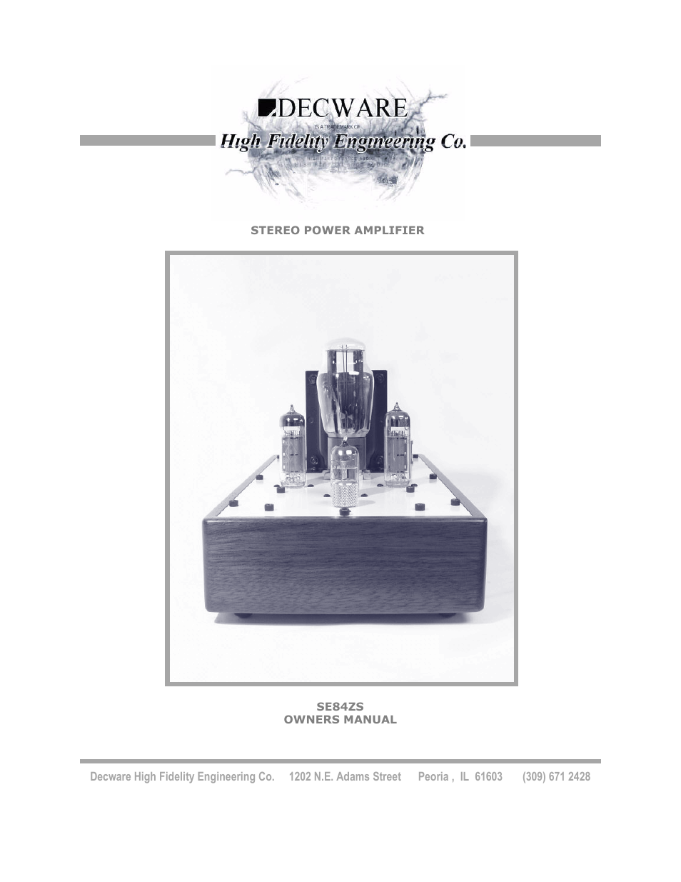 Klipsch SE84ZS User Manual | 11 pages