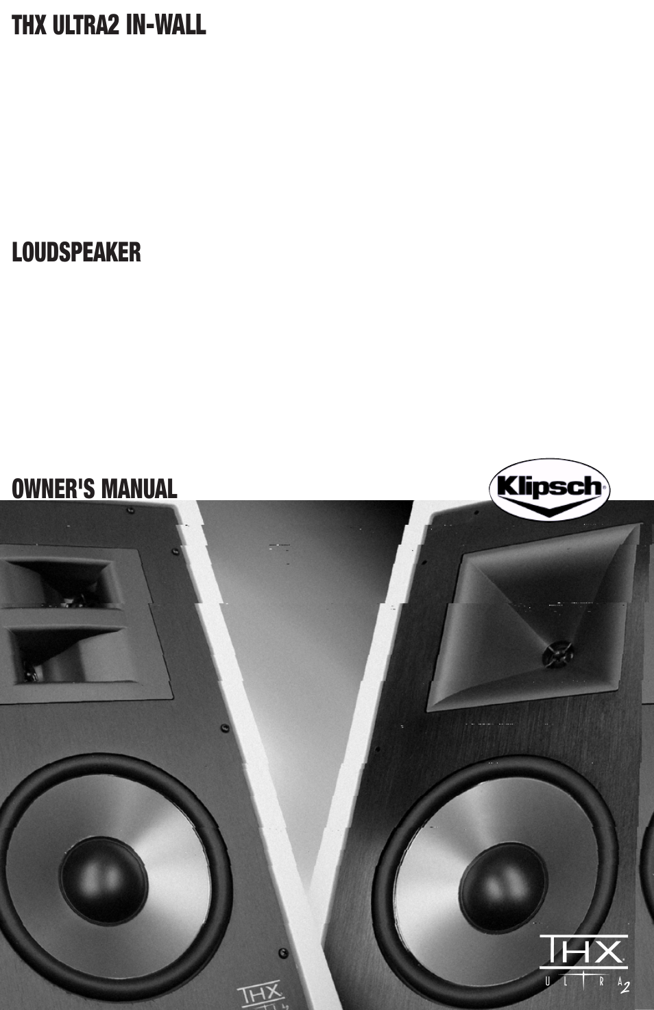 Klipsch THX ULTRA2 User Manual | 20 pages