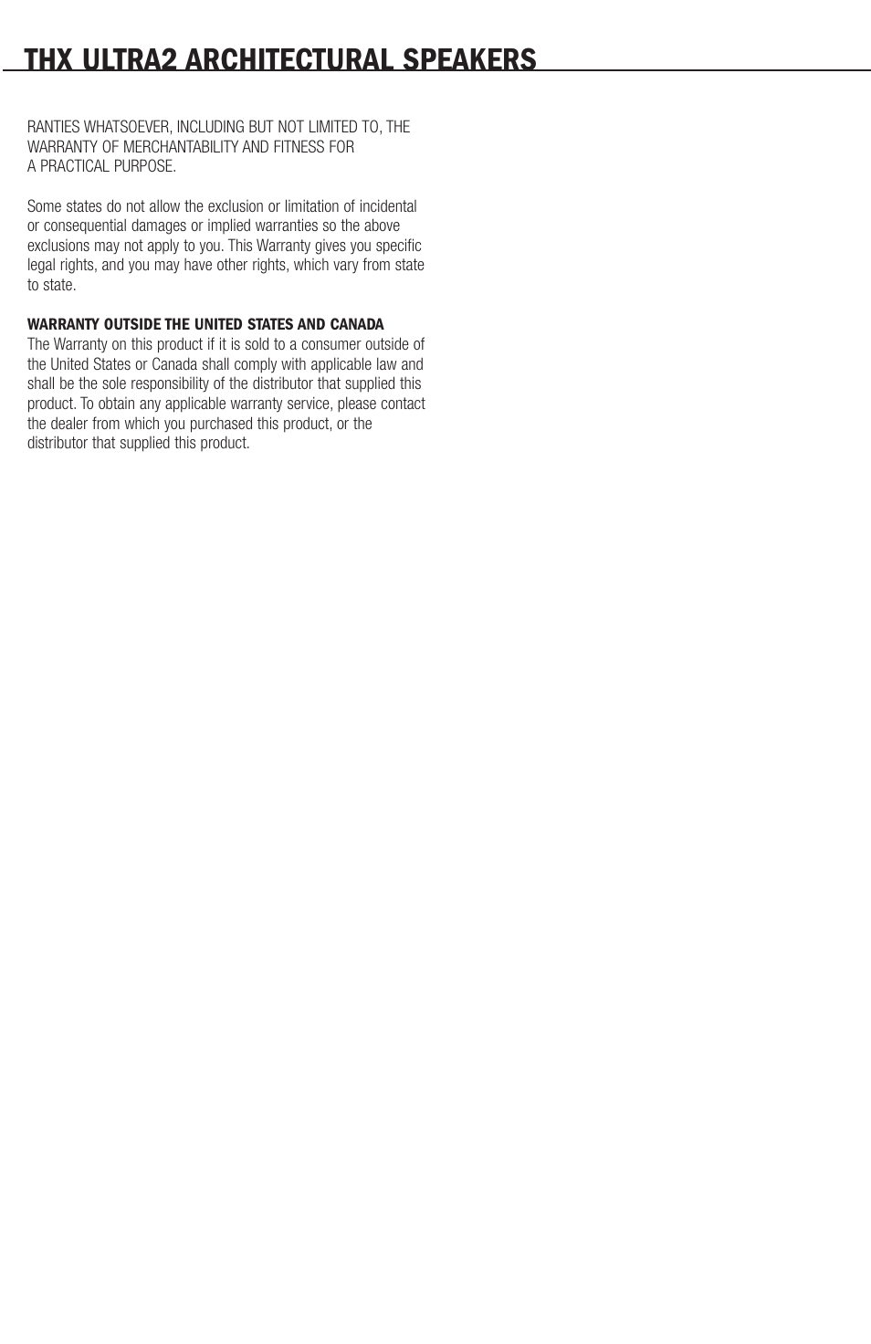 Thx ultra2 architectural speakers | Klipsch THX ULTRA2 User Manual | Page 4 / 20