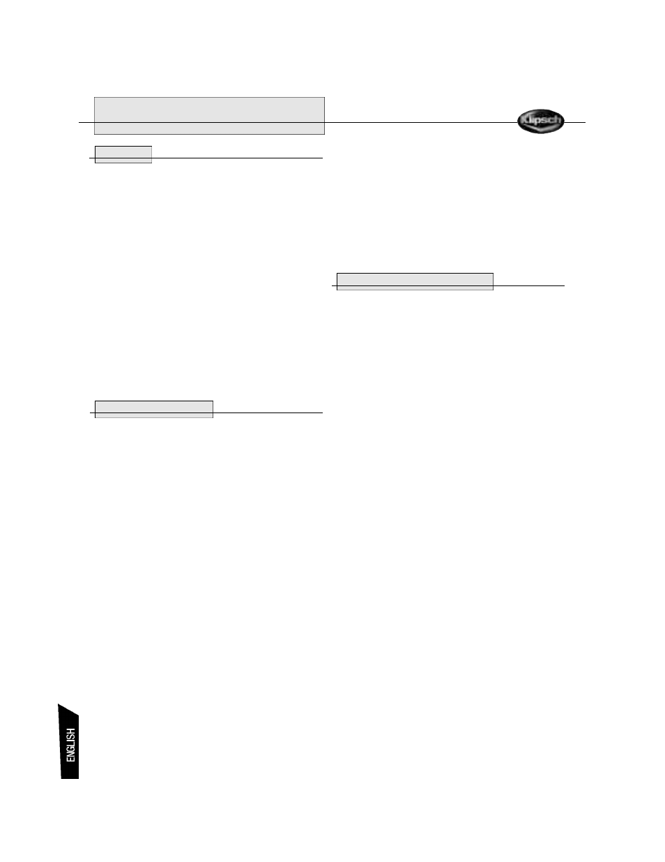 Reference series | Klipsch Reference Series User Manual | Page 4 / 24