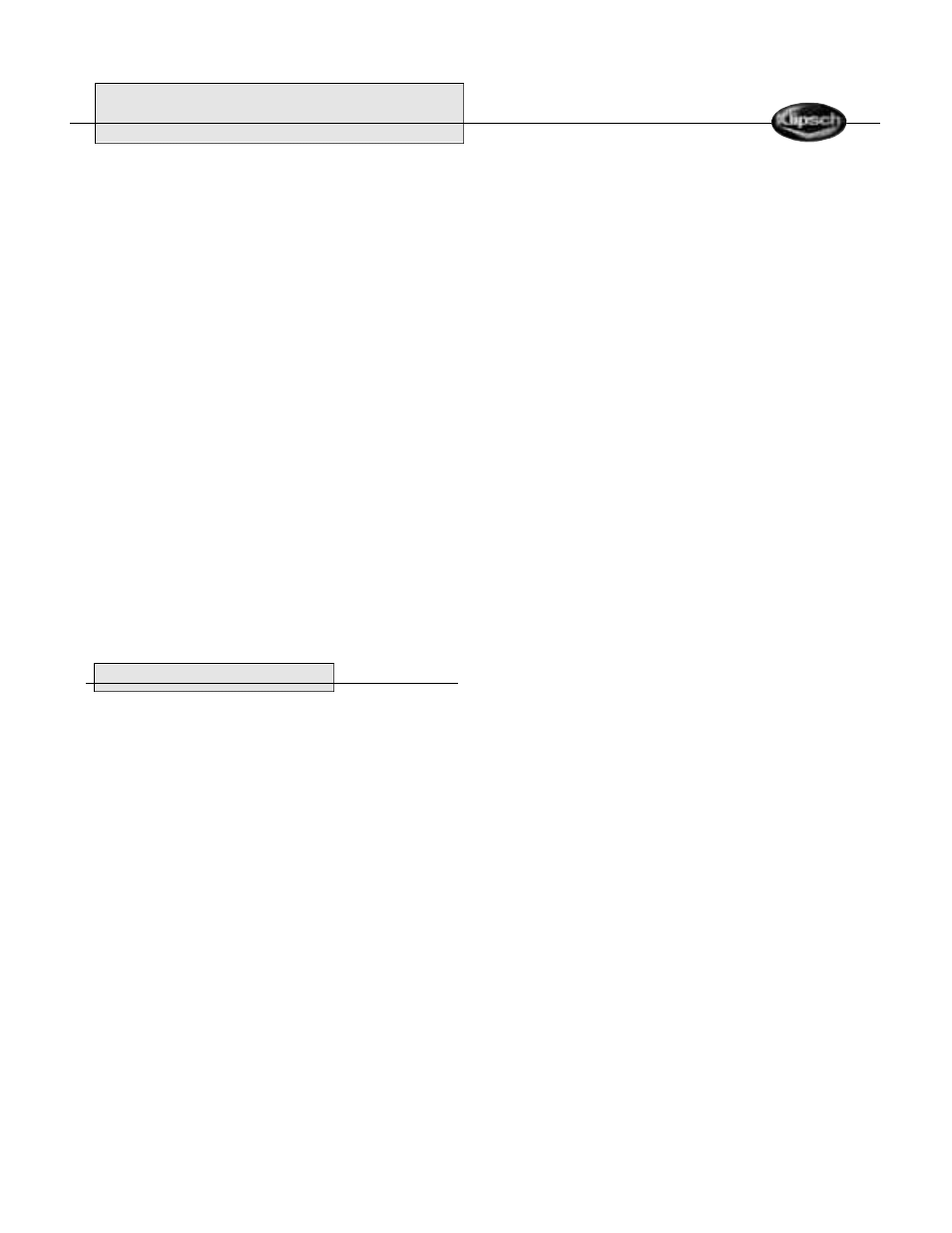 Reference series | Klipsch REFERENCE SURROUND LOUDSPEAKERS User Manual | Page 4 / 20