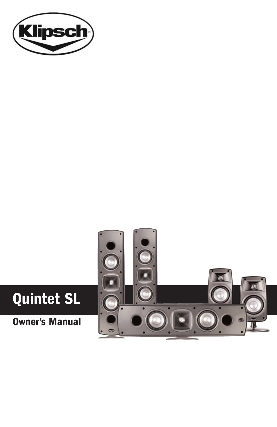 Klipsch Synergy Quintet SL User Manual | 8 pages