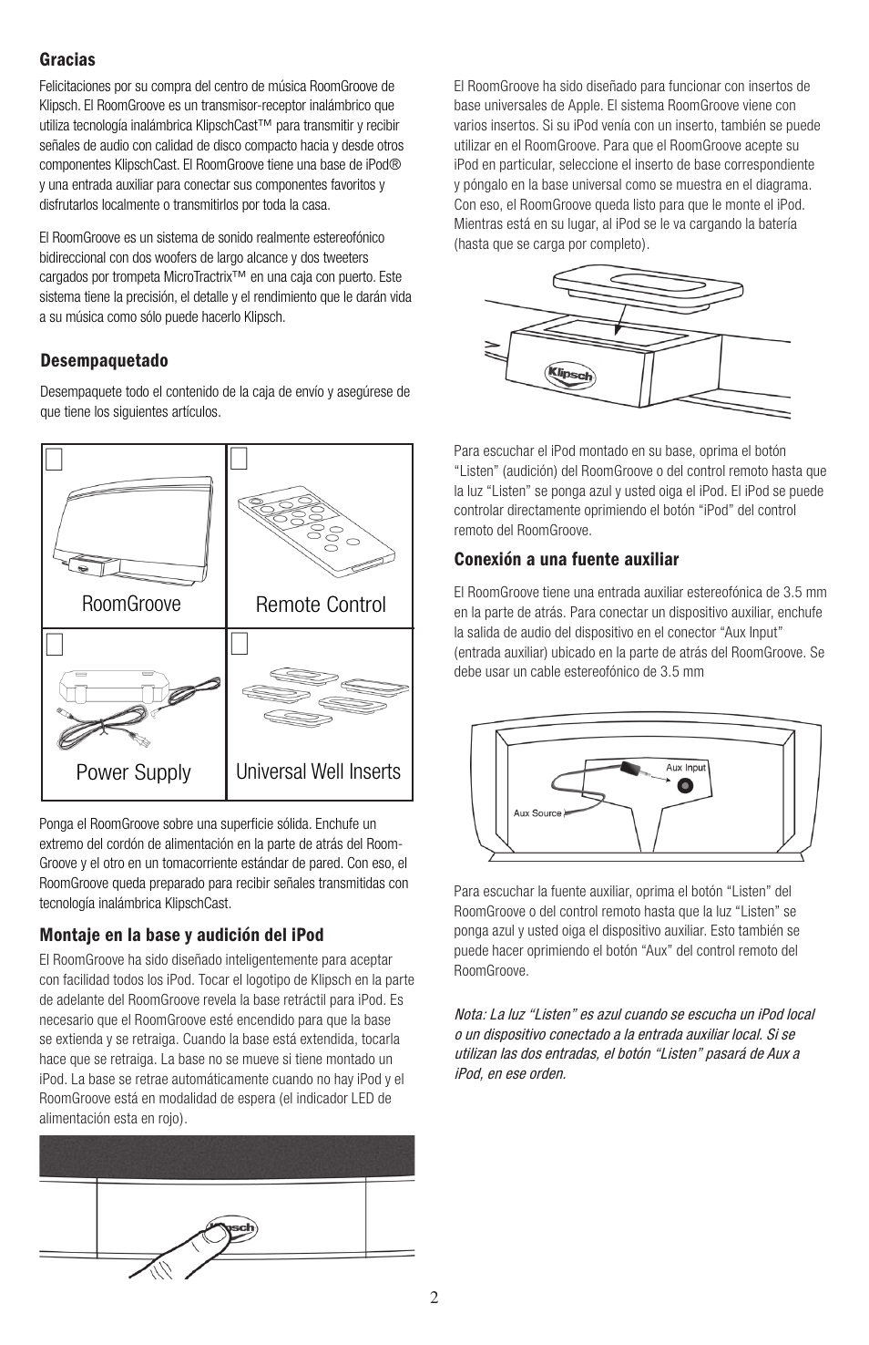 Klipsch ROOMGROOVE User Manual | Page 15 / 68