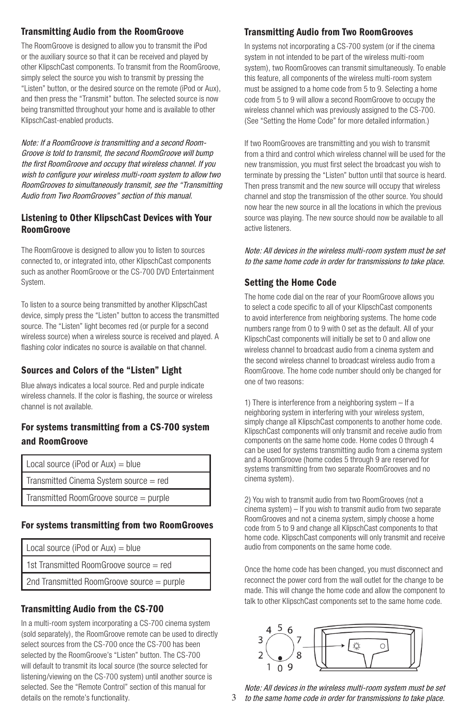 Klipsch ROOMGROOVE User Manual | Page 4 / 68