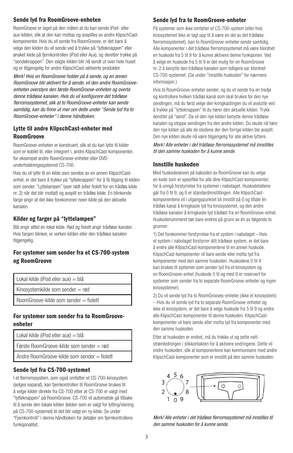 Klipsch ROOMGROOVE User Manual | Page 64 / 68