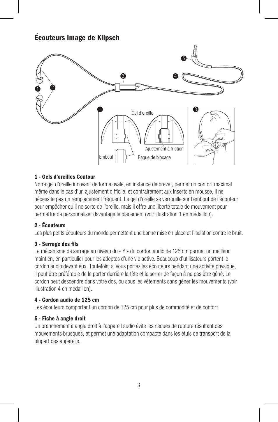Écouteurs image de klipsch | Klipsch Earphones User Manual | Page 11 / 24