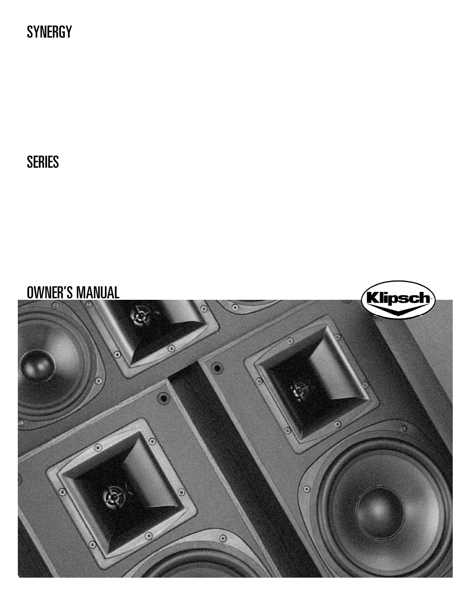 Klipsch SYNERGY SERIES SPEAKER Syn.3 03 User Manual | 12 pages