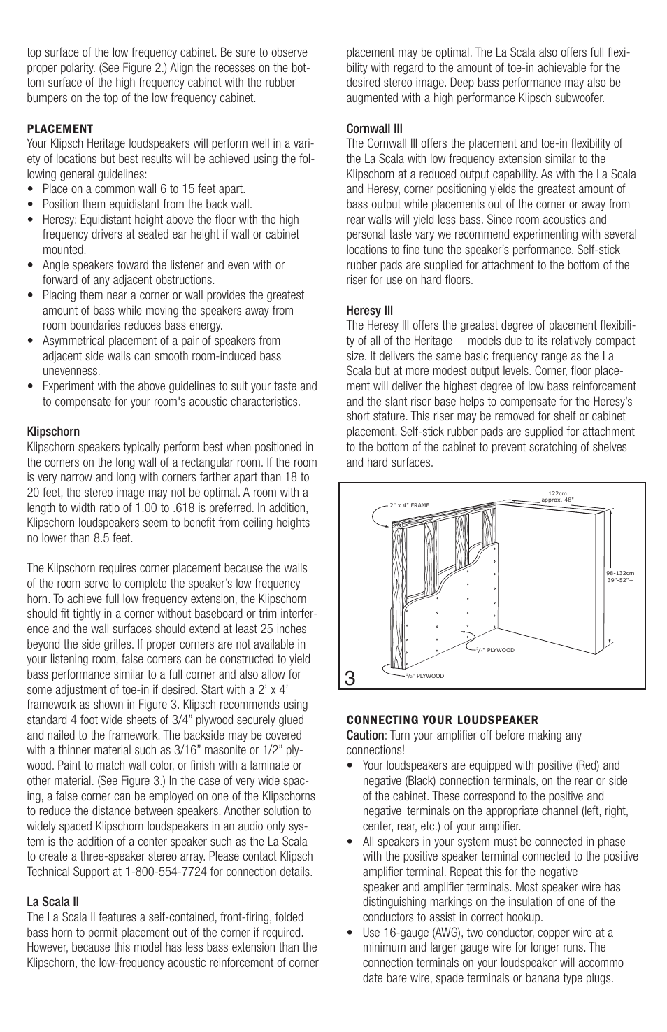 Klipsch Heritage Series Heresy III User Manual | Page 4 / 37