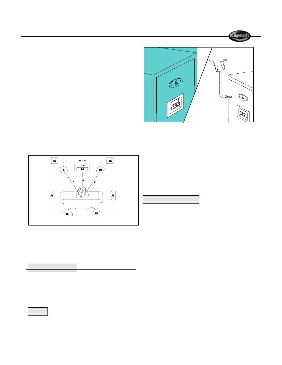 X=y=z | Klipsch Mirage MX Bookshelf Speaker User Manual | Page 15 / 24