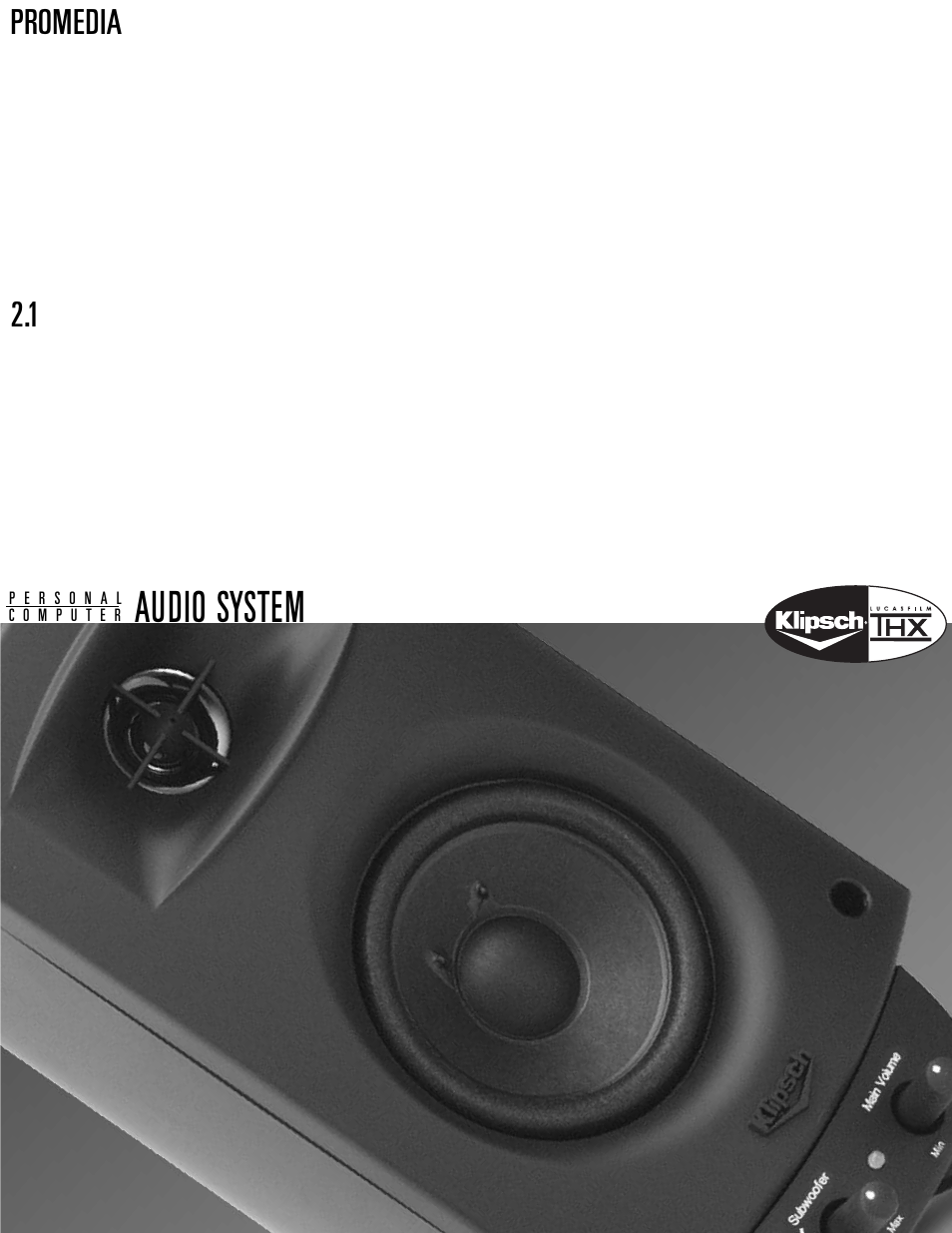 Klipsch ProMedia 2.1 User Manual | 16 pages