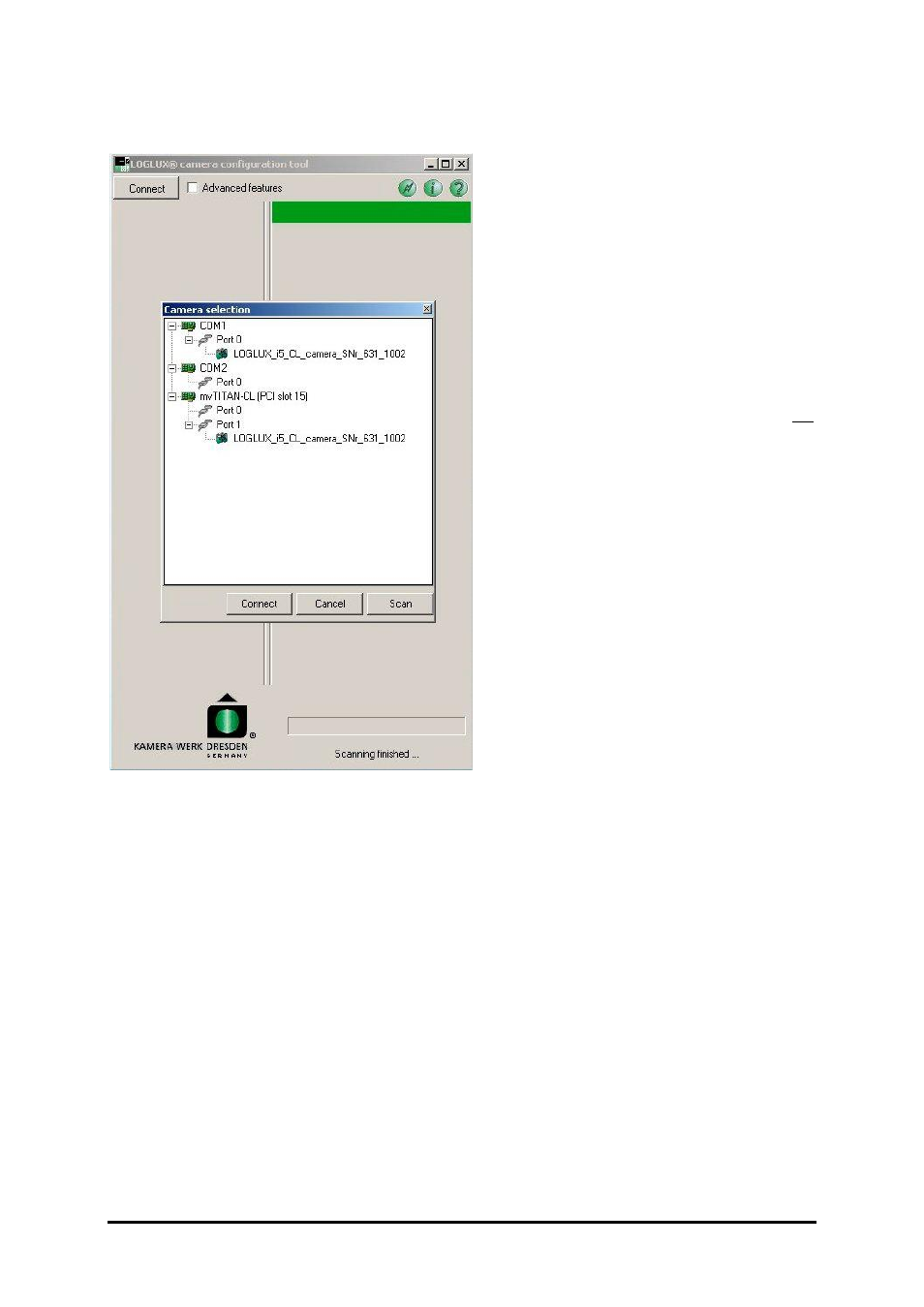 The start menu | Kamera Werk Dresden CMOS User Manual | Page 13 / 46