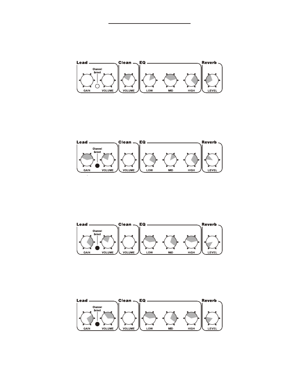 Suggested settings | Kustom Arrow 16 User Manual | Page 6 / 8