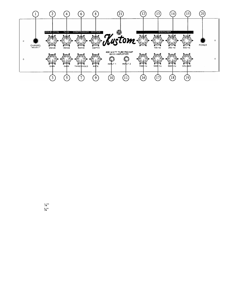 Kustom TRB4OOH User Manual | Page 2 / 4