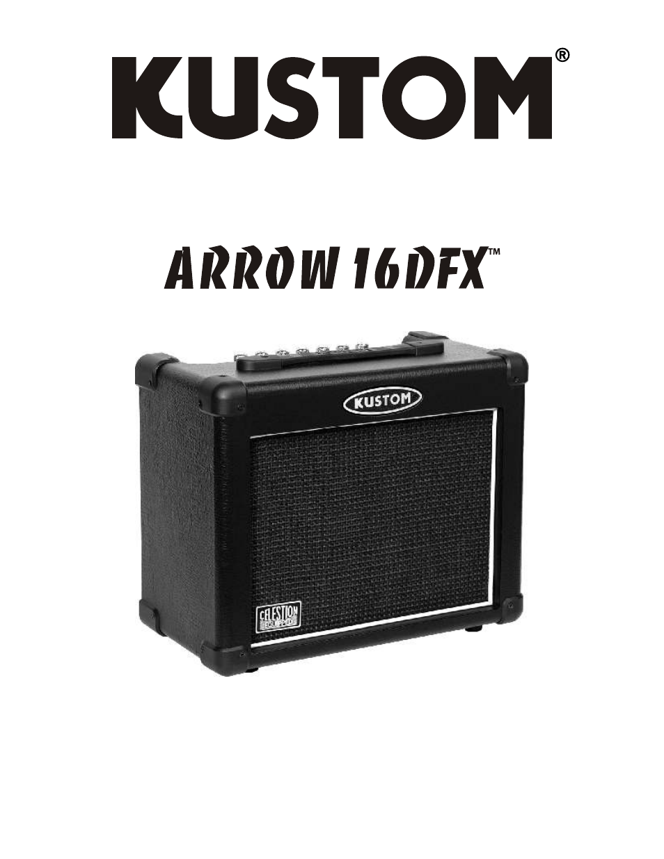 Kustom Arrow 16DFX User Manual | 8 pages