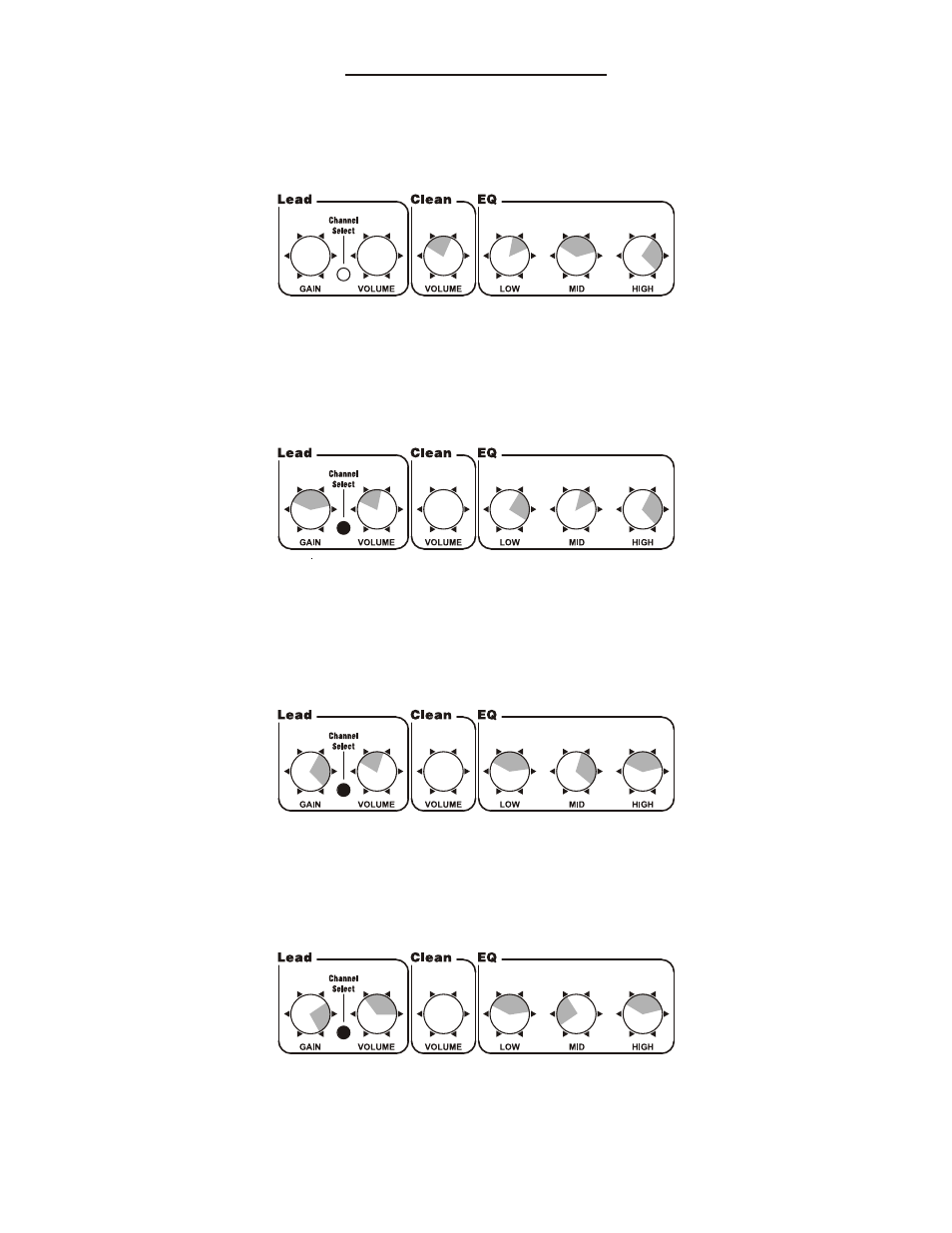 Suggested settings | Kustom Arrow 16DFX User Manual | Page 6 / 8