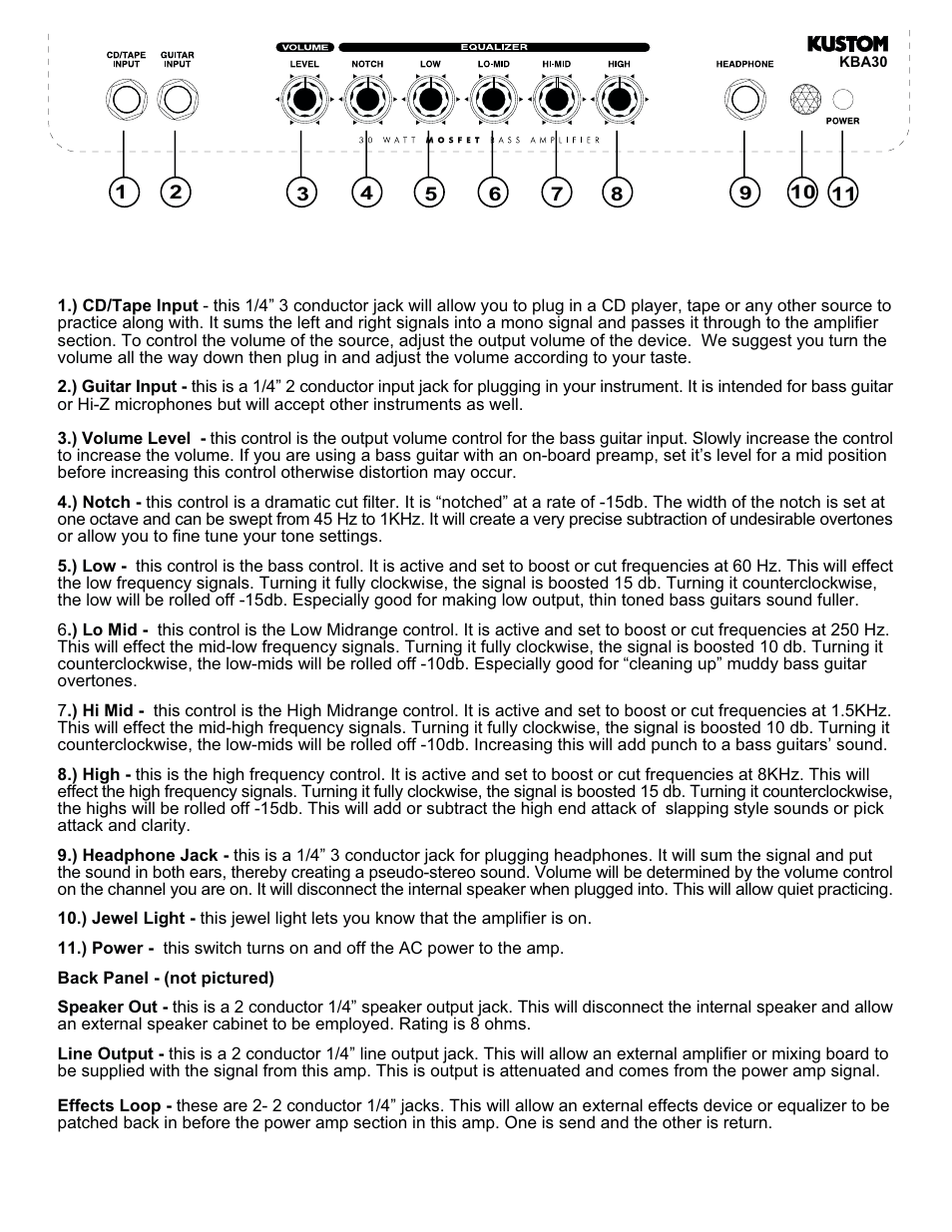 Kustom KBA 30X User Manual | Page 3 / 4