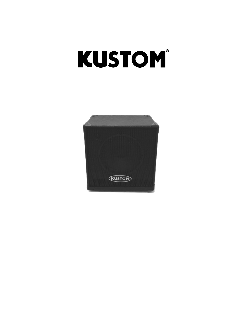 Kustom Bass Guitar Speaker Cabinet G115H User Manual | 8 pages