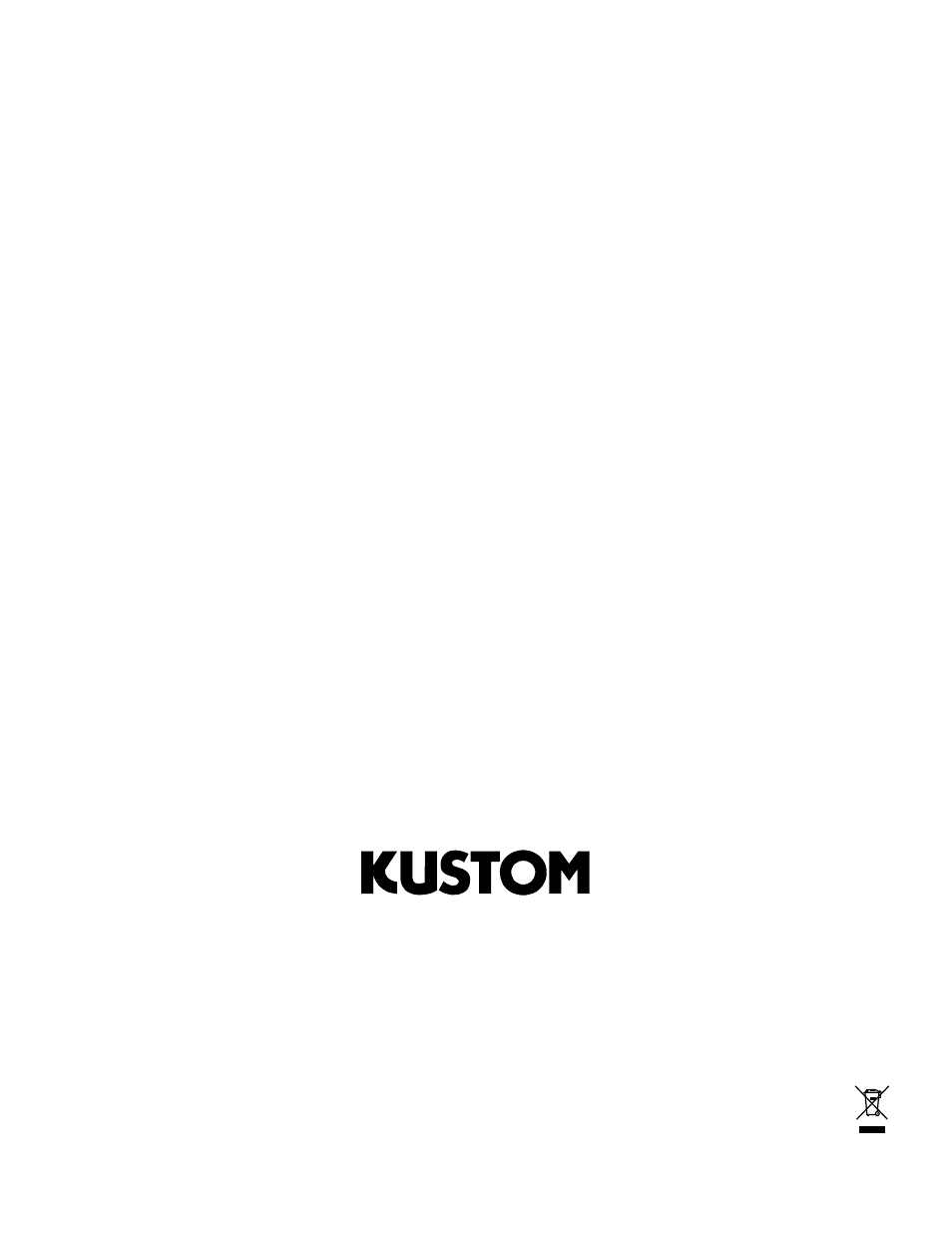 Kustom Bass Guitar Speaker Cabinet G115H User Manual | Page 8 / 8