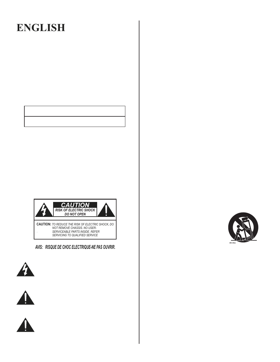 English, Caution | Kustom 12 Gauge User Manual | Page 2 / 8