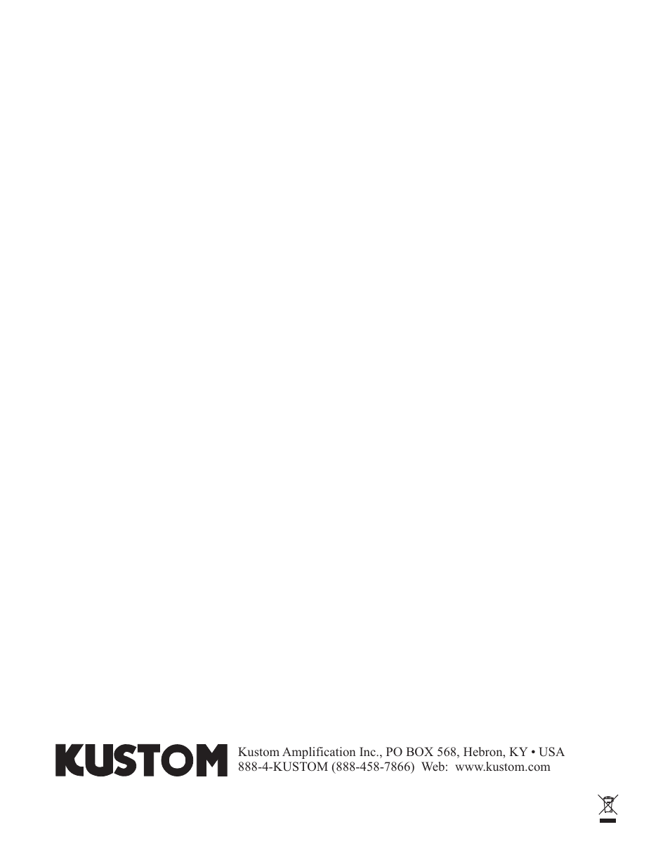 Kustom 66 Dart User Manual | Page 8 / 8