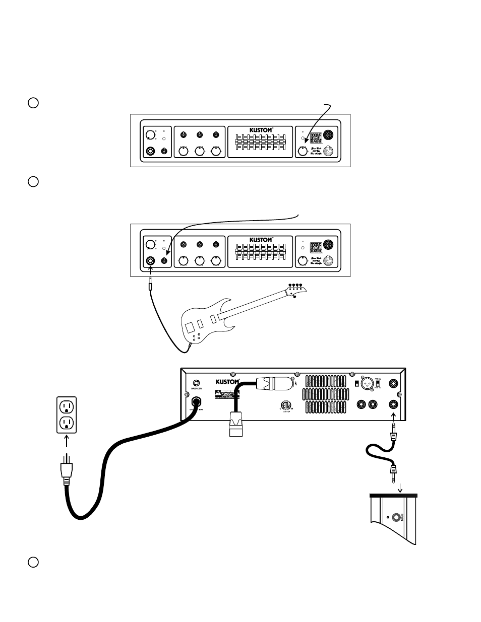 Quick setup | Kustom GROOVE 115C User Manual | Page 5 / 12