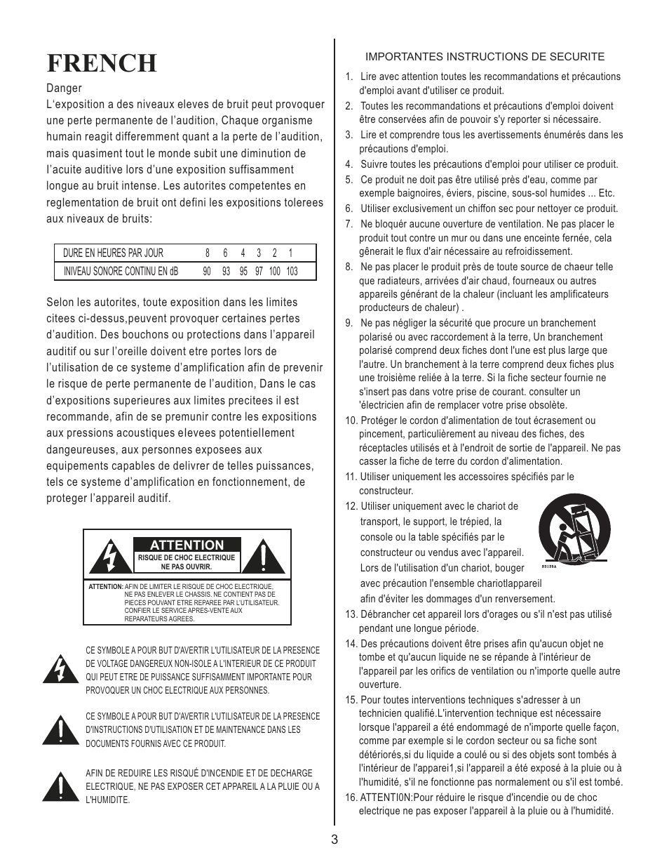 French | Kustom Ardent 15M User Manual | Page 3 / 8