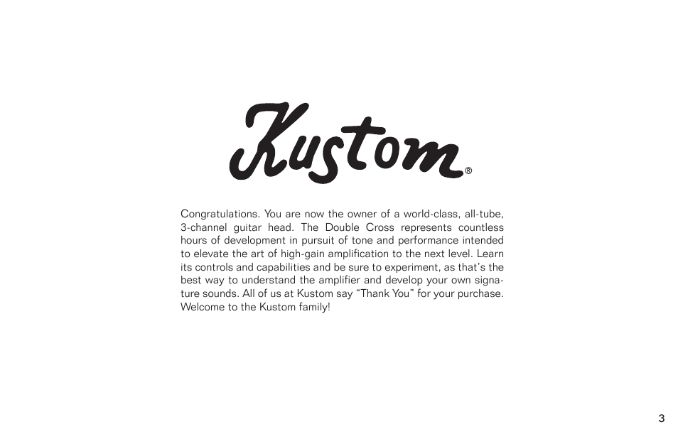Kustom Double Cross none User Manual | Page 4 / 26