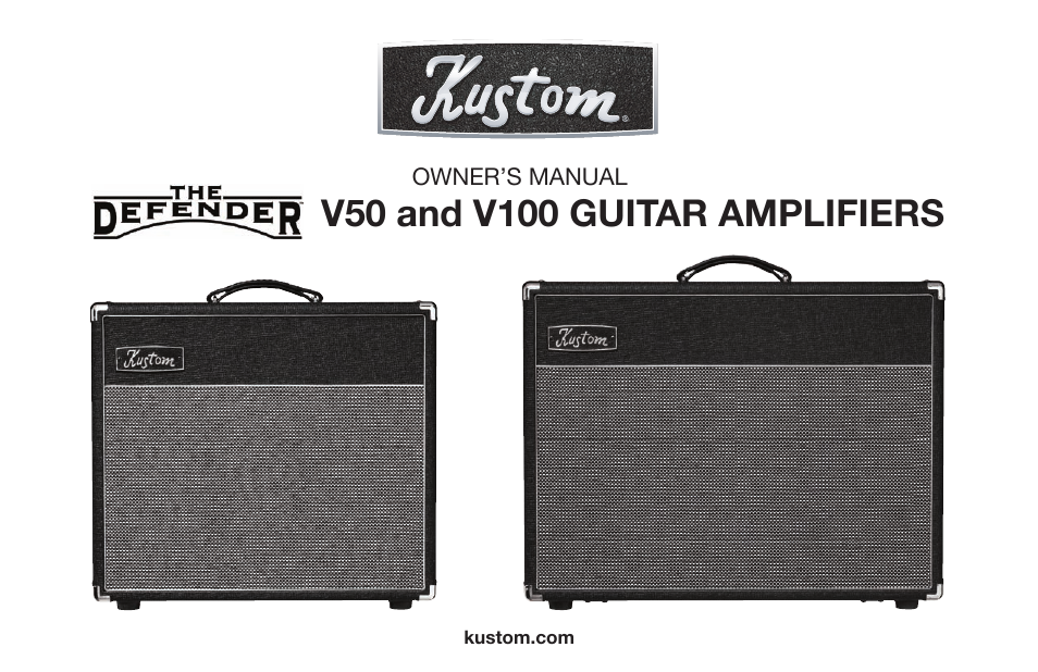 Kustom V50 User Manual | 20 pages