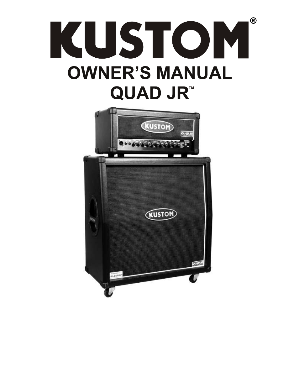 Kustom QUAD JR User Manual | 8 pages