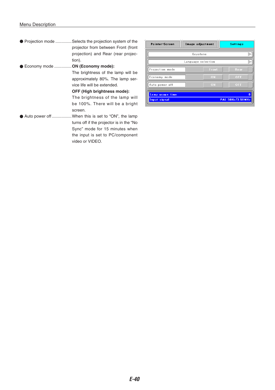 E-0 | Kensington iP-30 User Manual | Page 40 / 49