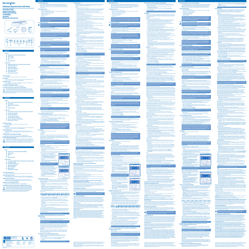 Kensington 33367 User Manual | 2 pages