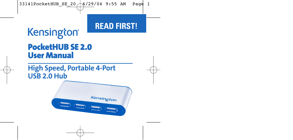 Kensington SE 2.0 User Manual | 7 pages