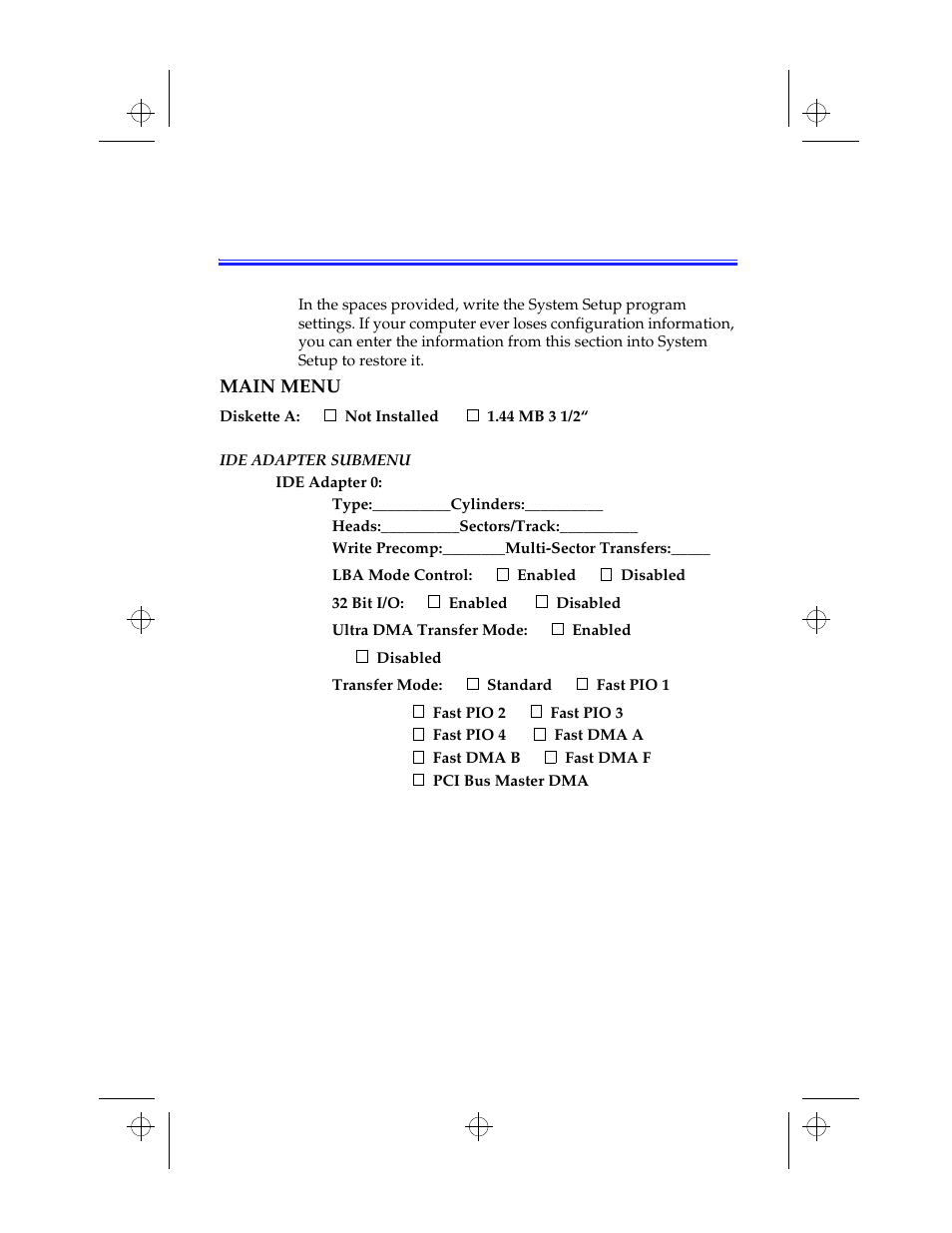 Recording the computer hardware configuration | Kensington M Series User Manual | Page 114 / 124