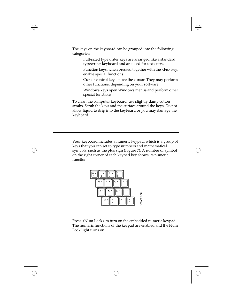 Using the numeric keypad | Kensington M Series User Manual | Page 25 / 124