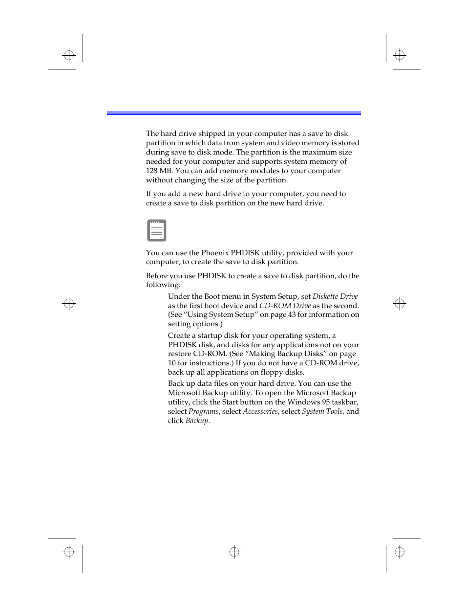 Creating a save to disk partition | Kensington M Series User Manual | Page 73 / 124