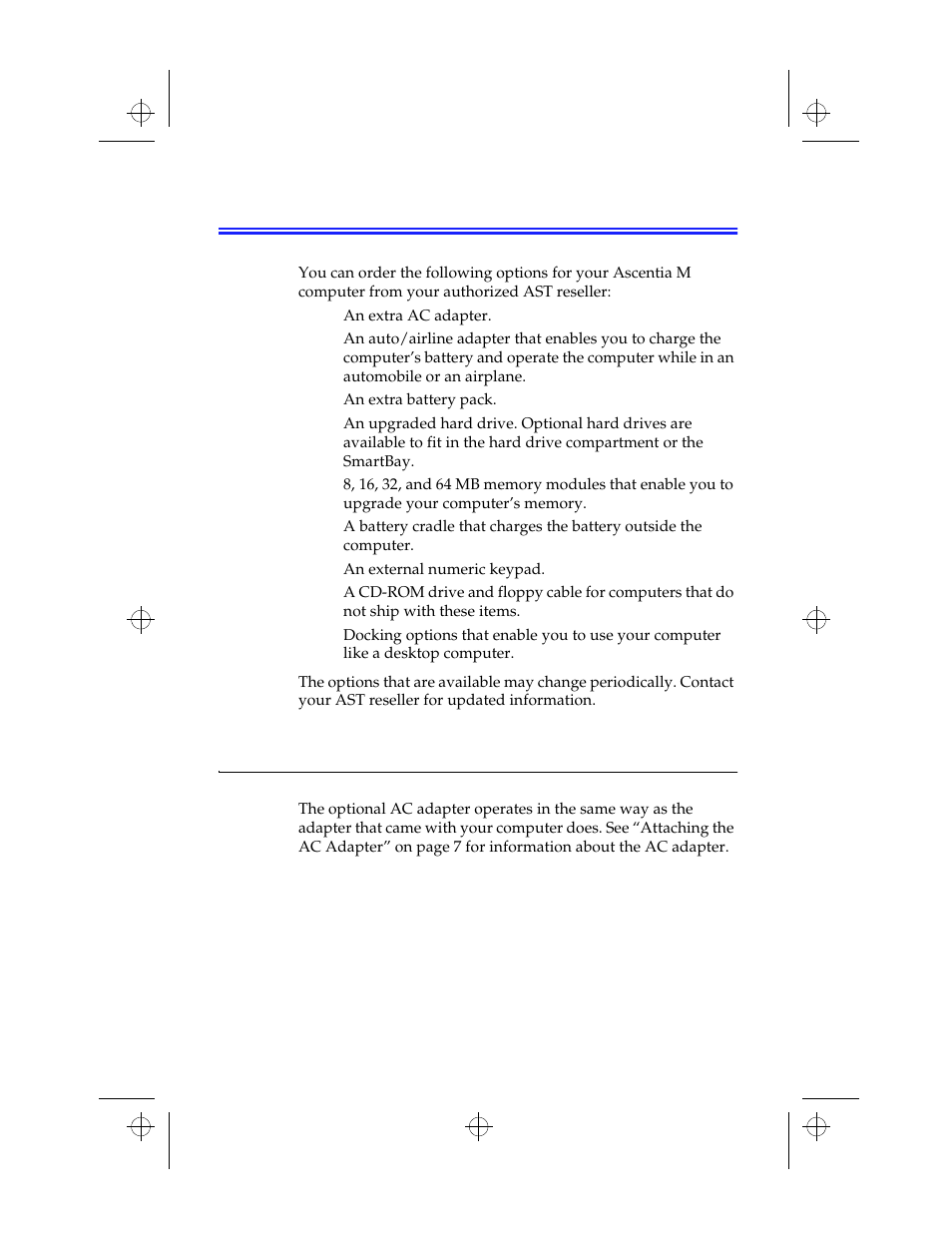 Using options, Ac adapter | Kensington M Series User Manual | Page 93 / 124