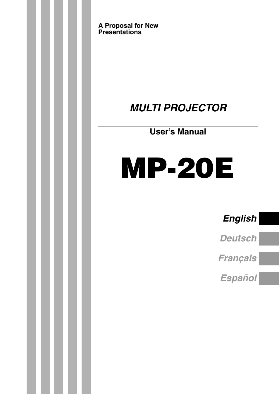 Kensington MP-20E User Manual | 47 pages