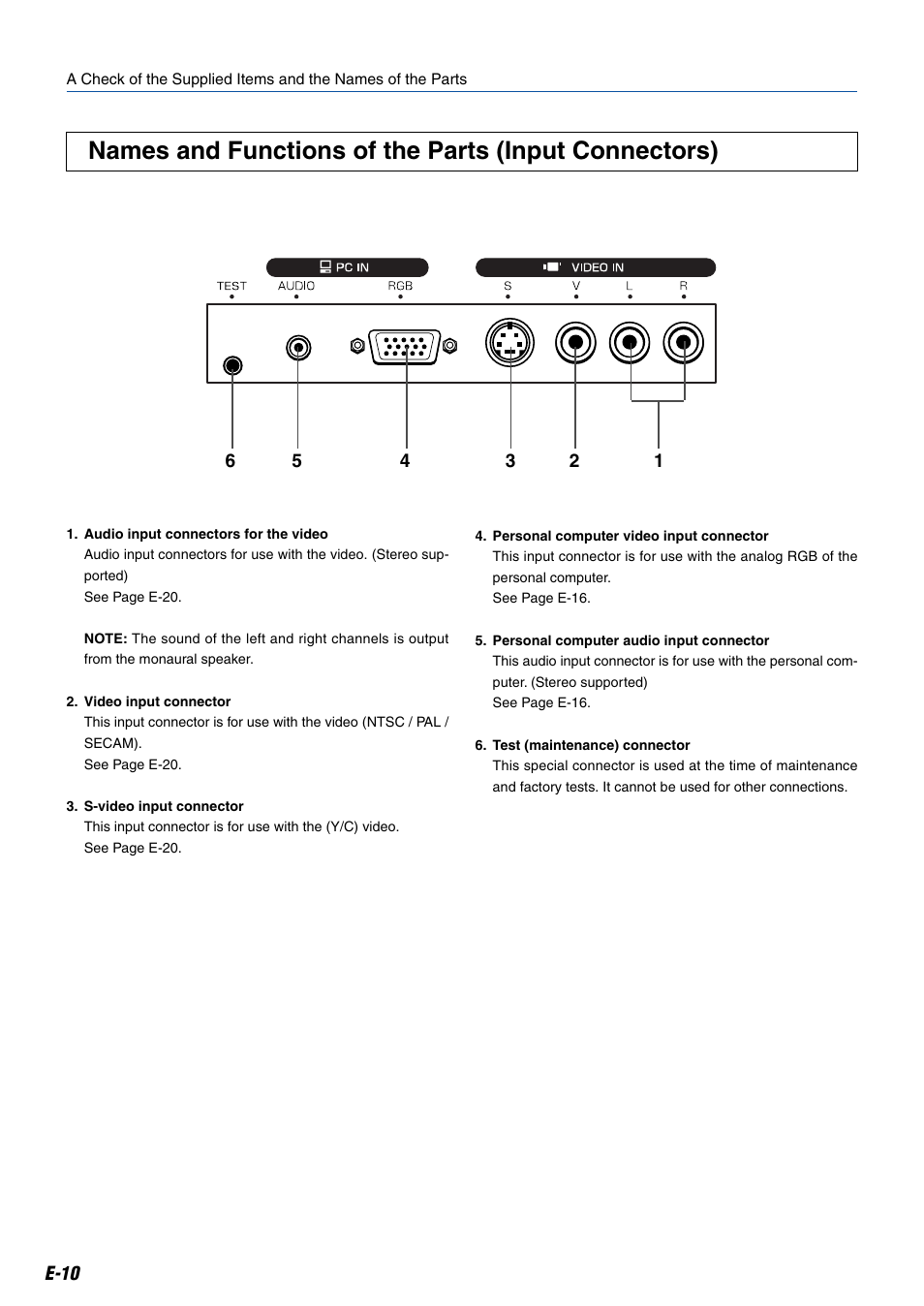 E-10 | Kensington MP-20E User Manual | Page 10 / 47