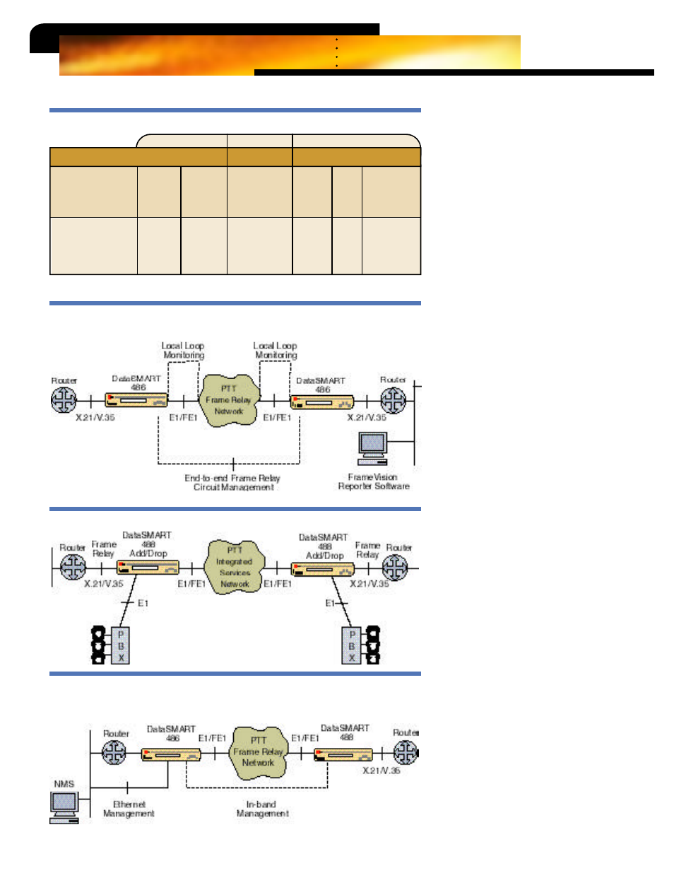 Datasmart, E1/fe1 frame monitoring dsu/csus | Kentrox DataSmart 488 User Manual | Page 2 / 4