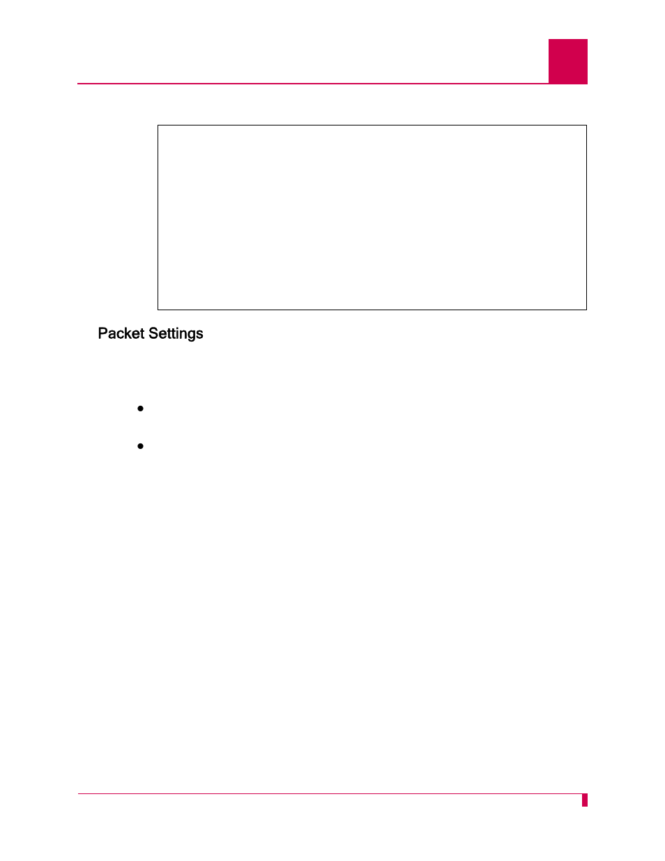 Packet settings, Packet settings -65 | Kentrox AI296 User Manual | Page 159 / 404