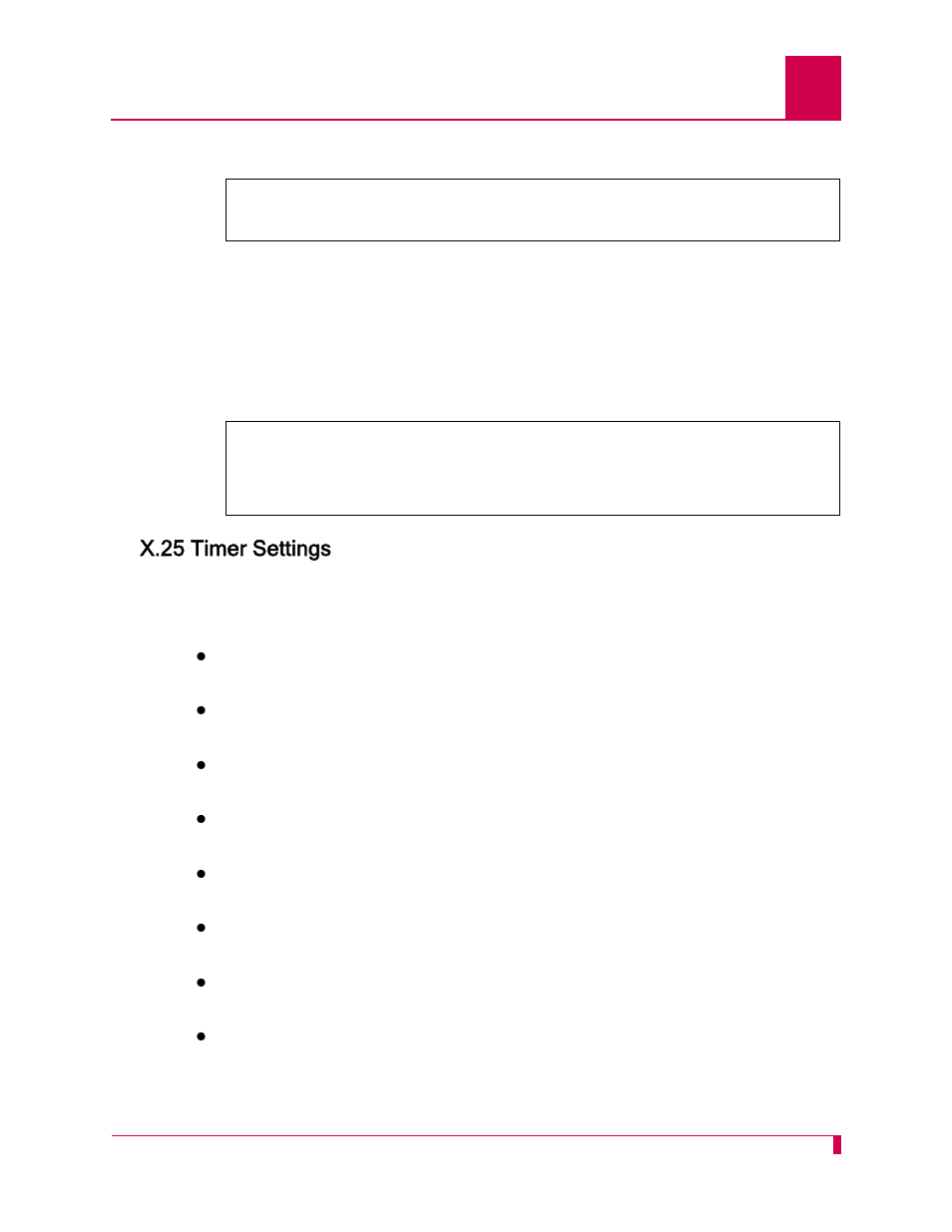 X.25 timer settings, X.25 timer settings -81 | Kentrox AI296 User Manual | Page 175 / 404
