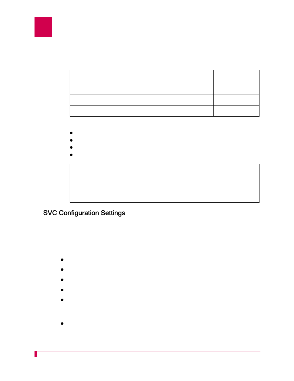 Svc configuration settings, Svc configuration settings -90, Fer to section | Svc configuration, For informatio | Kentrox AI296 User Manual | Page 184 / 404