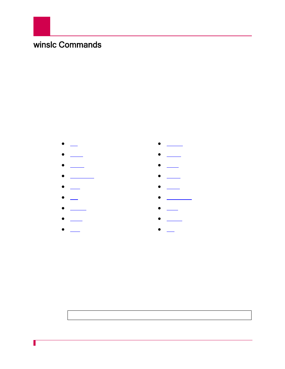 Winslc commands, Winslc commands -4 | Kentrox AI296 User Manual | Page 262 / 404